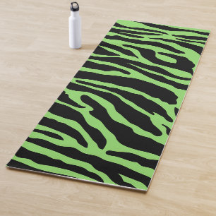 Streifen für grüne und schwarze Tiere Yogamatte