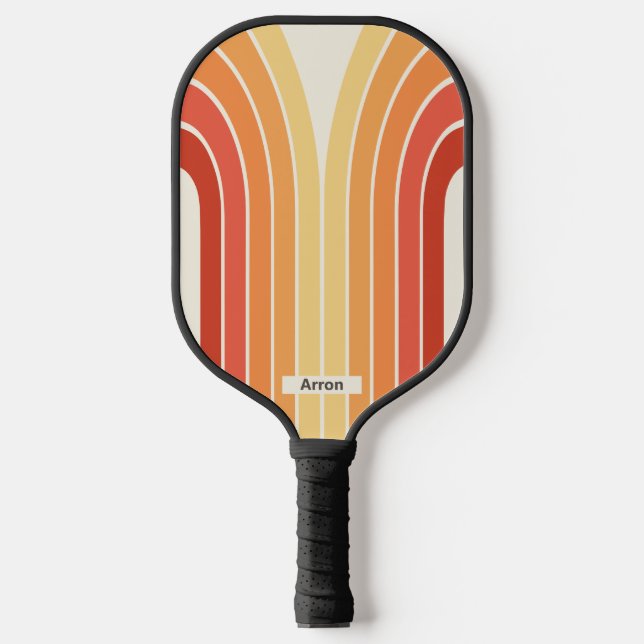 Streifen für Retro geometrisch Pickleball Schläger (Vorderseite)