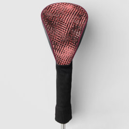 Streifen gekreuzt und verschwommen, pfirsichfarben golf headcover