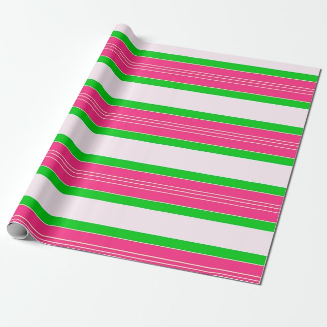 Streifen Geschenkpapier (Ungerollt)