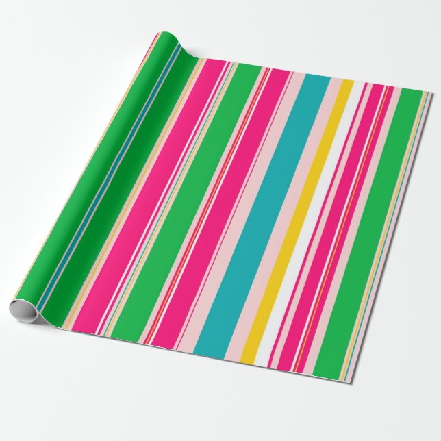 Streifen Geschenkpapier (Ungerollt)