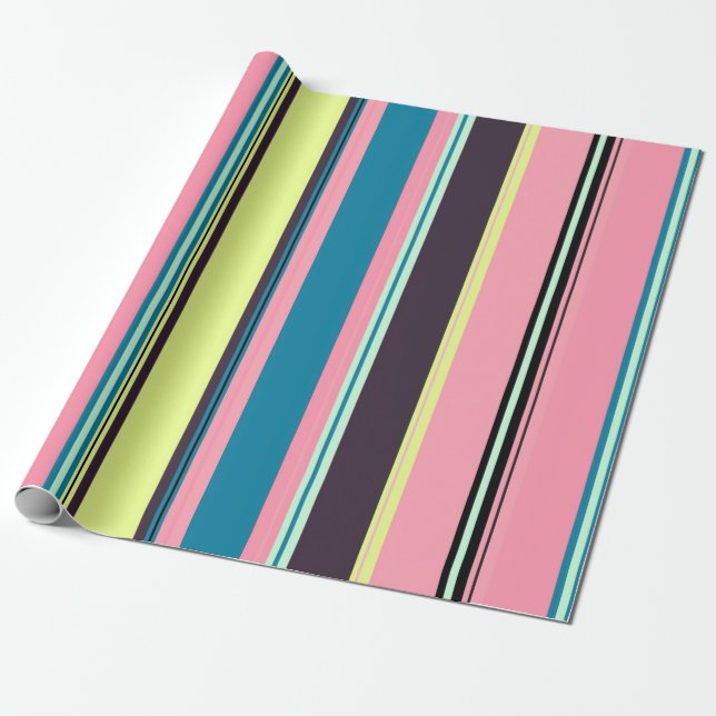 Streifen Geschenkpapier (Ungerollt)