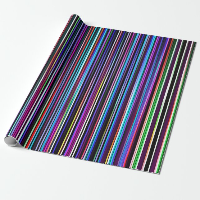 Streifen Geschenkpapier (Ungerollt)