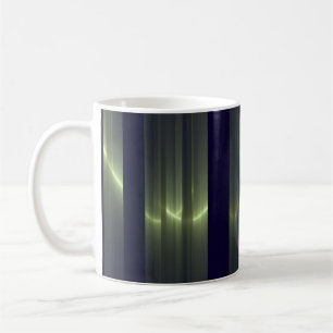 Streifen glänzende geometrische Dekoration Kaffeetasse