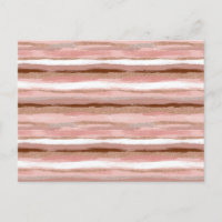 Streifen Gold Glitzer Rosa Postkarte