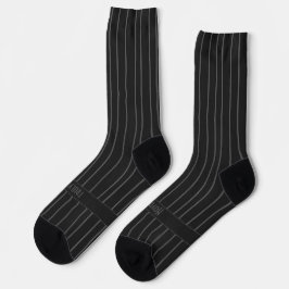 Streifen, grau auf schwarz, wahrlich trostloser Kl Socken