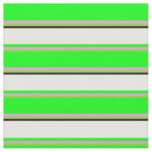 Streifen, grün, pflaumenfarben, Limon, weiß und sc Stoff