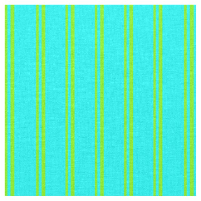 Streifen grün und Cyan Stoff (Nahaufnahme)