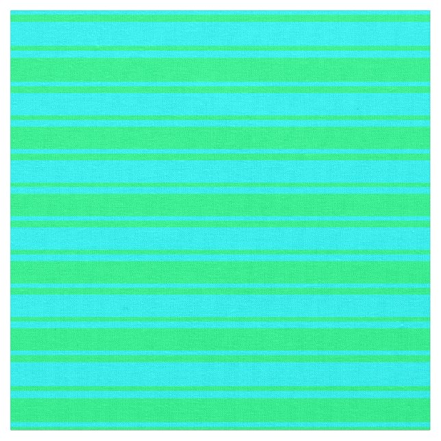 Streifen grün und Cyan Stoff (Nahaufnahme)