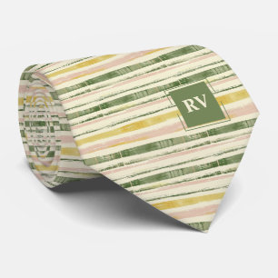 Streifen grün und rosa krawatte