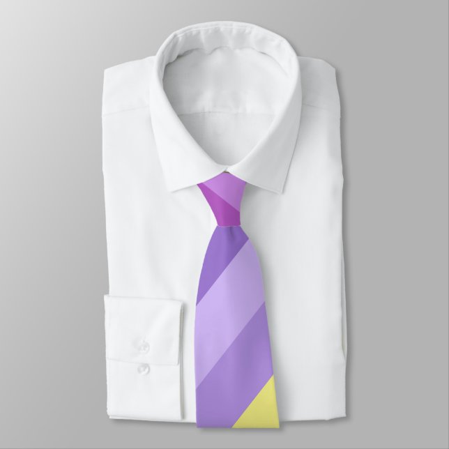 Streifen, hell, Regenbogen Krawatte (Gebunden)