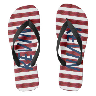 Streifen in Abstrakten Flip Flops