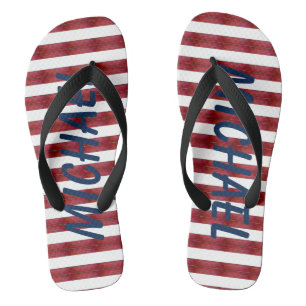 Streifen in Abstrakten Flip Flops