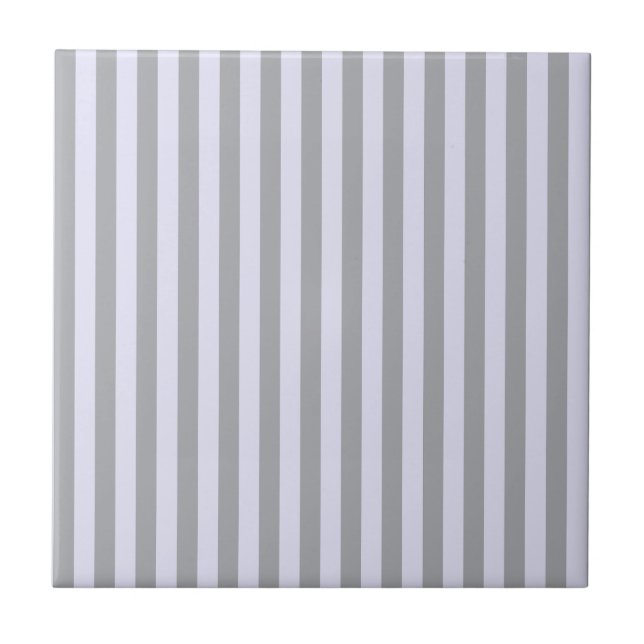 Streifen in Grau und Lavendel Fliese (Vorderseite)