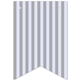 Streifen in Grau und Lavendel Wimpelkette