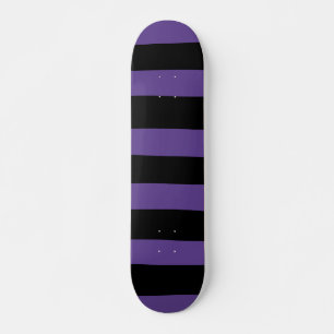 Streifen in Lila und schwarz Skateboard