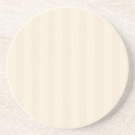 Streifen in Pastel Tan und Beige Sandstein Untersetzer