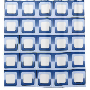 Streifen in quadratischem Rahmen farbig 5 + Ihre I Duschvorhang