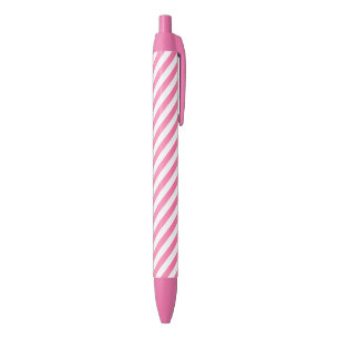 Streifen in rosa und weiß kugelschreiber