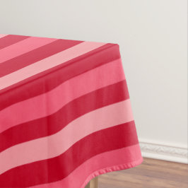 Streifen in Rot und Rosa Tischdecke