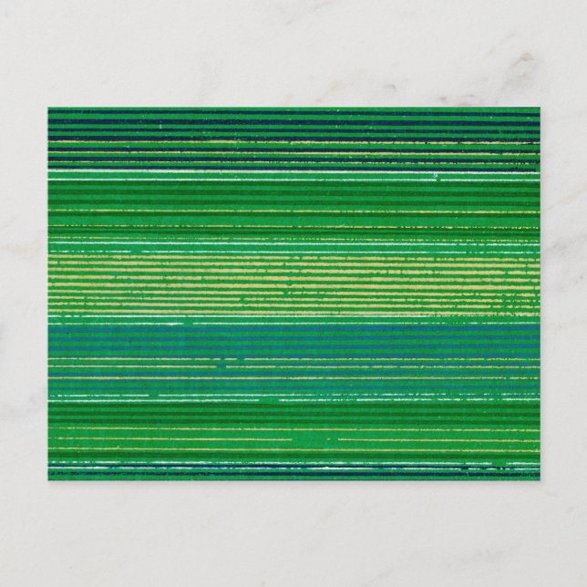 Streifen japanisches Holzschnitt Textil Postkarte (Vorderseite)