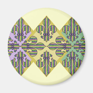 Streifen-Karneval-Lilie Magnet