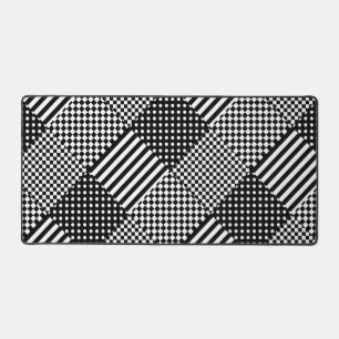 Streifen Karo Harlequin Polka Dots Mixed Design Schreibtischunterlage