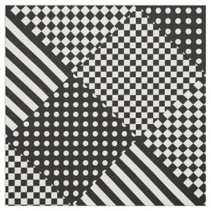 Streifen Karo Harlequin Polka Dots Mixed Design Stoff