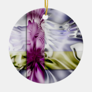 Streifen Keramik Ornament