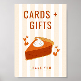 Streifen Little Süsse Pie Cards & Gifts Tafelzeich Poster