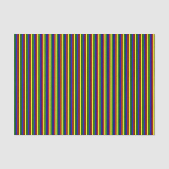 STREIFEN MIT 1-GEWEBE-WRAP-PAPIER MIT Primärfarben Seidenpapier (Vorderseite)
