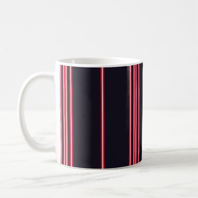 Streifen mit blau, weiß und rot verti kaffeetasse (Links)