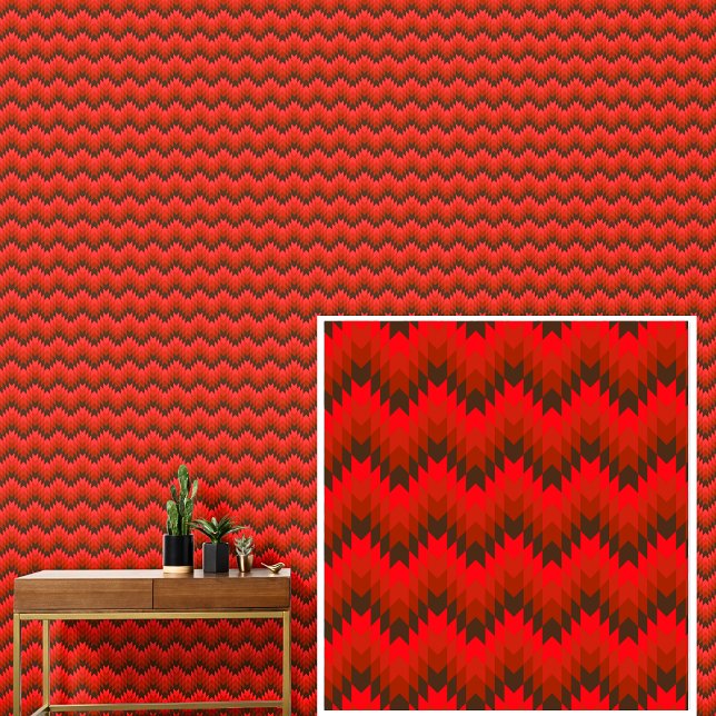 Streifen mit roter Geometrie Tapete (Von Creator hochgeladen)