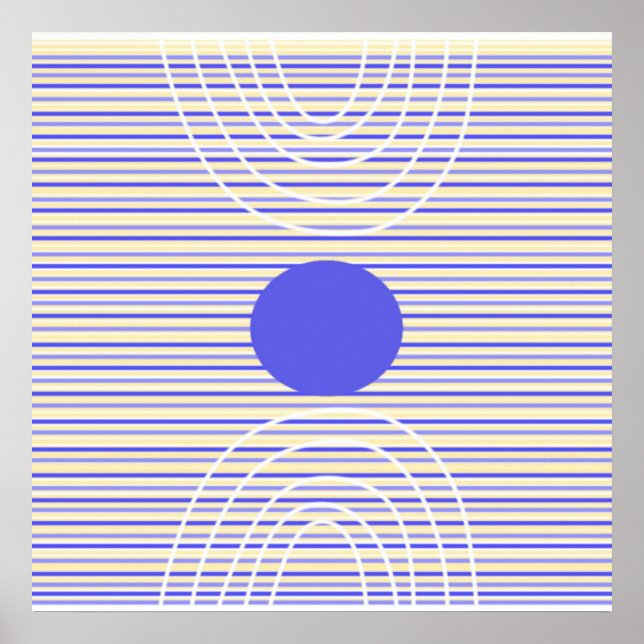 Streifen moderne abstrakte Kunst Poster (Vorne)
