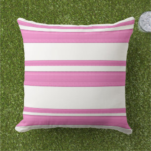 Streifen moderne, Vintage, rosa, abstrakte Linien Kissen