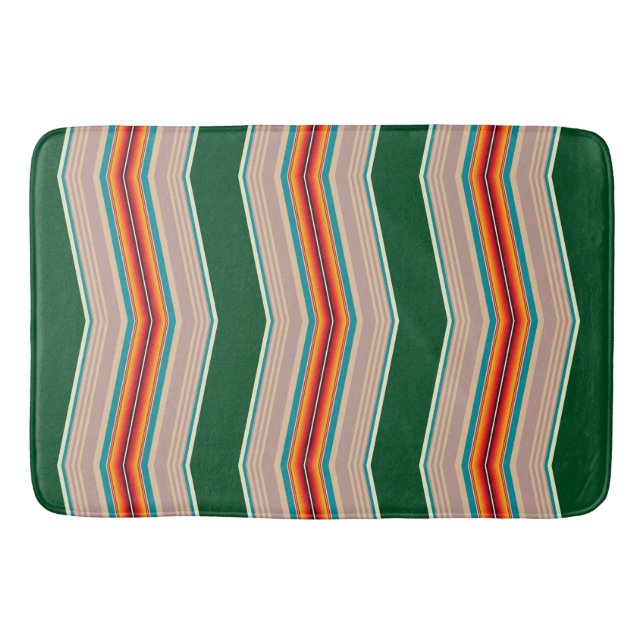 Streifen Muster 3 Bath Mat Badematte (Vorderseite)