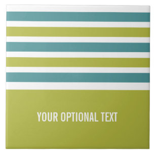 Streifen Muster benutzerdefinierte Monogramm-Flies Fliese