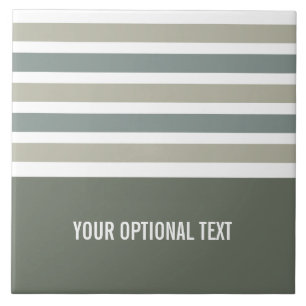 Streifen Muster benutzerdefinierte Monogramm-Flies Fliese