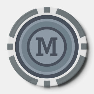 Streifen Muster benutzerdefinierte Monogramm-Poker Pokerchips