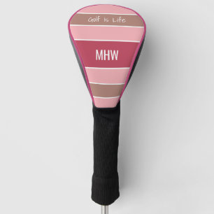 Streifen Muster benutzerdefinierte Monogramm- und  Golf Headcover