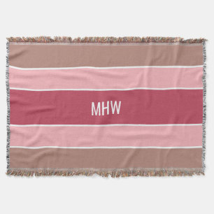 Streifen Muster benutzerdefinierte Monogramm-Werft Decke