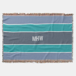 Streifen Muster benutzerdefinierte Monogramm-Werft Decke