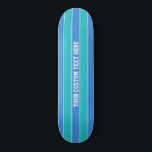 Streifen Muster benutzerdefinierte Skateboards<br><div class="desc">Ändern Sie das Textfeld in das gewollt Textfeld. Sie können auch den Schriftart und seine Größe und Farbe ändern,  indem Sie die Funktion "Anpassen" verwenden,  sowie weitere Textfelder hinzufügen,  wenn Sie möchten. Sehen Sie in meinem Geschäft für weitere Artikel mit und Farbwahl von diesem Design.</div>