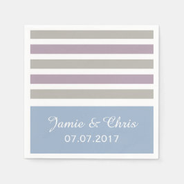 Streifen Muster für individuelle Papierservietten