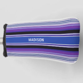 Streifen Muster individuelle Name Putter Abdeckung Golf Headcover