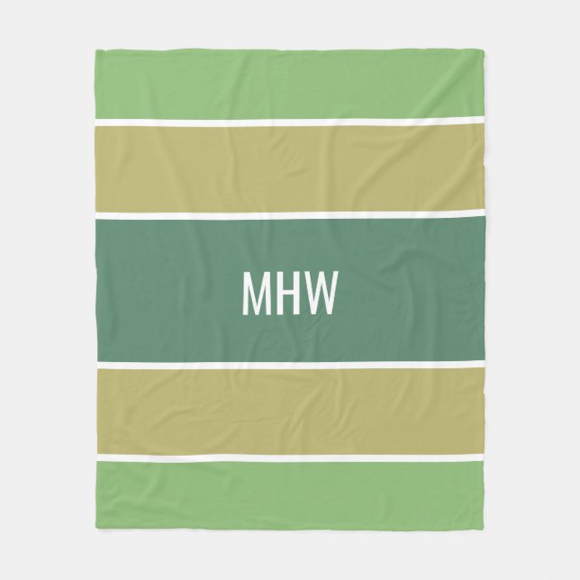 Streifen Muster kundenspezifische Mono-Fleece-Deck Fleecedecke (Vorderseite)