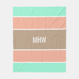 Streifen Muster kundenspezifische Mono-Fleece-Deck Fleecedecke