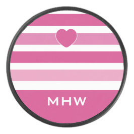 Streifen Muster kundenspezifischer monogramm Hocke Eishockey Puck