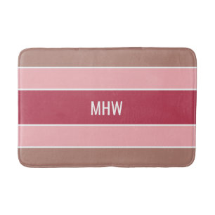 Streifen Muster Maßgeschneiderte Monogramm-Badmatt Badematte