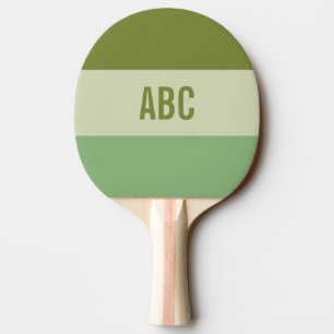 Streifen Muster Pingpaddel mit Monogramm Tischtennis Schläger